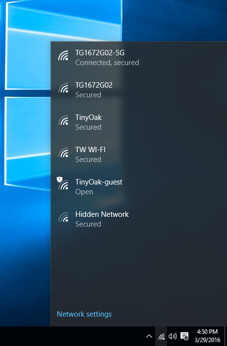 hidden wifi networks windows 10